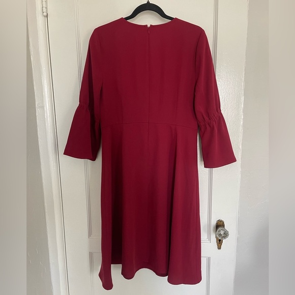 J Jill x Christian Siriano Ruby Red Sheath Dress 8 - Picture 9 of 9